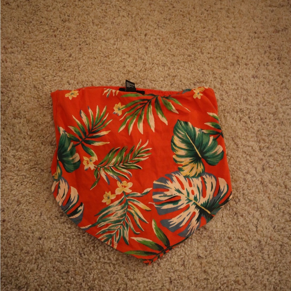 Forever 21 tropical tube top